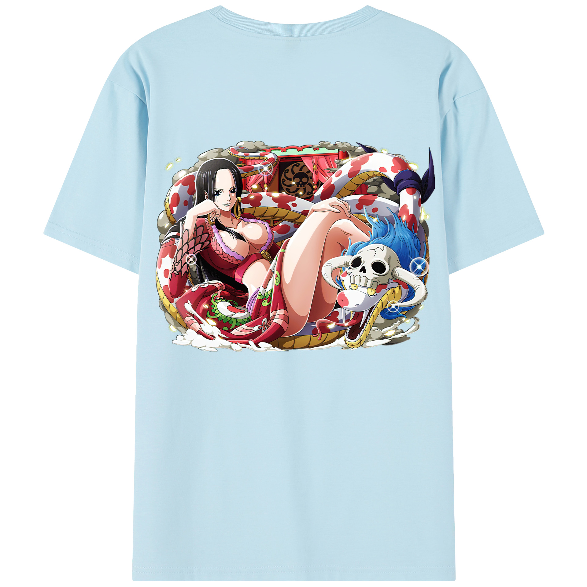 ワンピース ボア・ハンコック ONE PIECE Boa·Hancock 綿100％半袖Tシャツ（背面プリント）